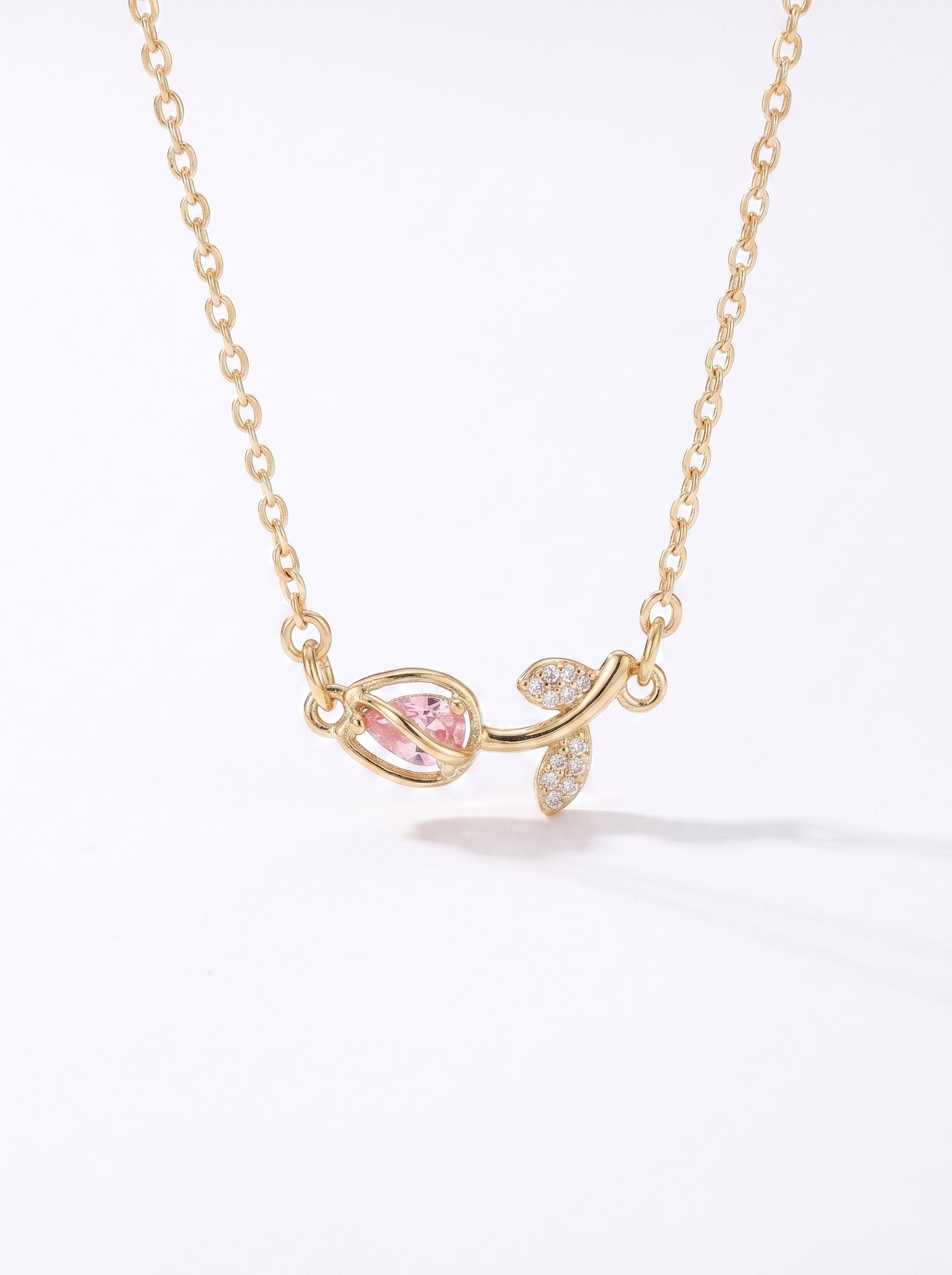 The Tulip Necklace - Blush Pink