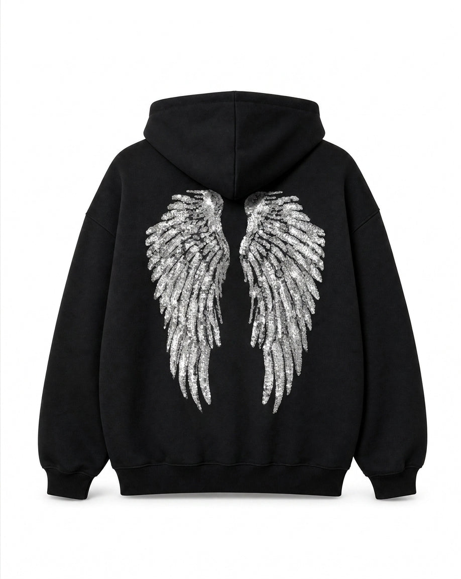 Angel Sequin Hoodie