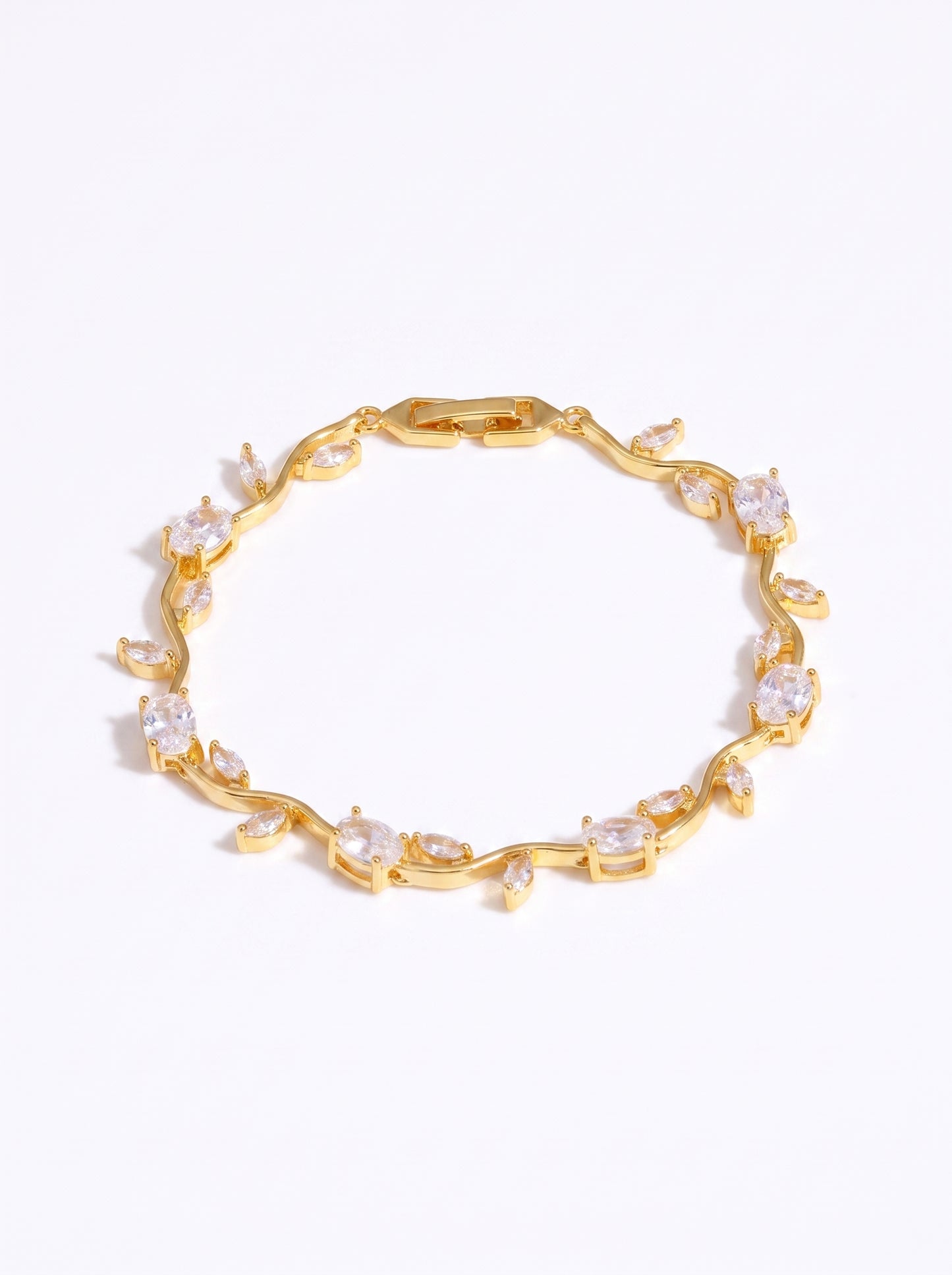 The Branch Bracelet - Clear White