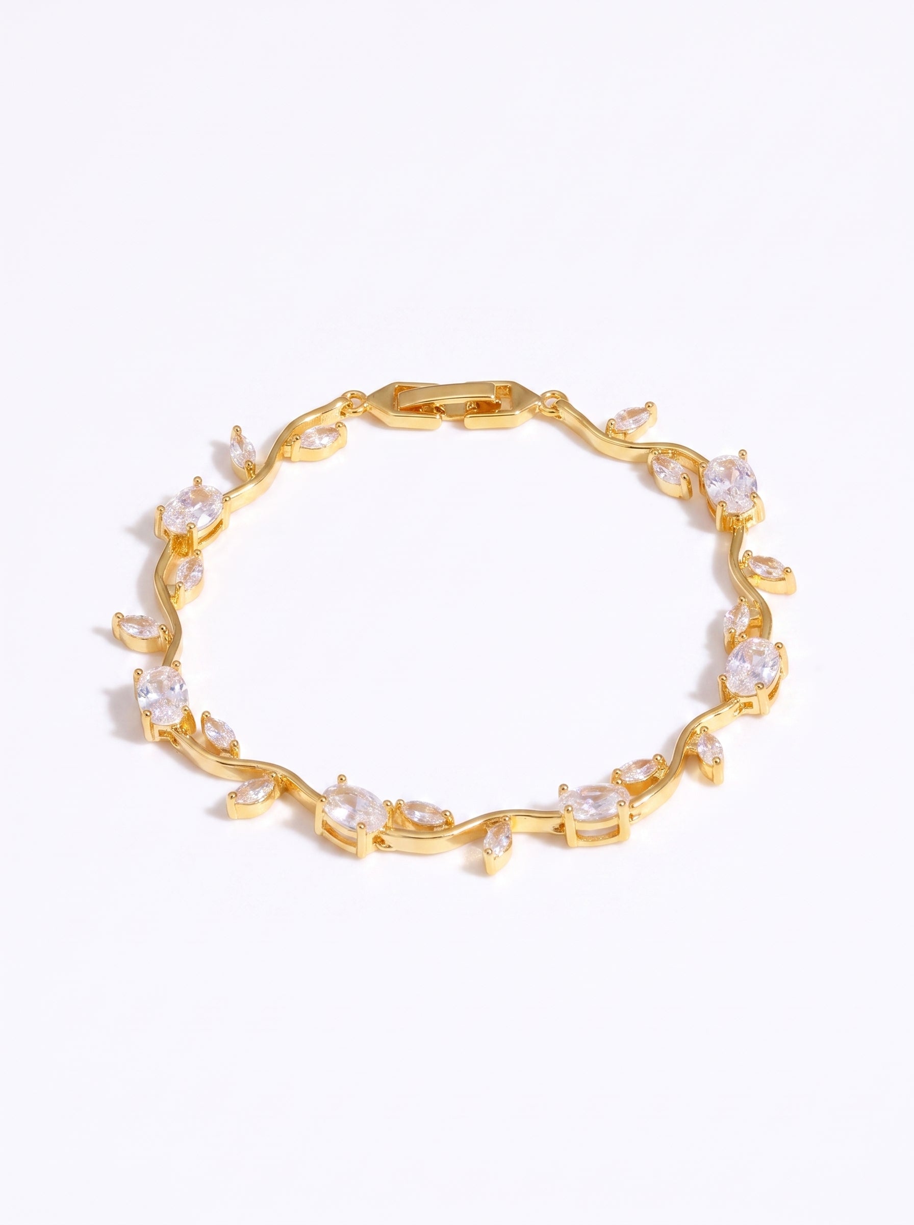 The Branch Bracelet - Clear White
