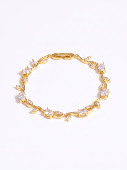 The Branch Bracelet - Clear White