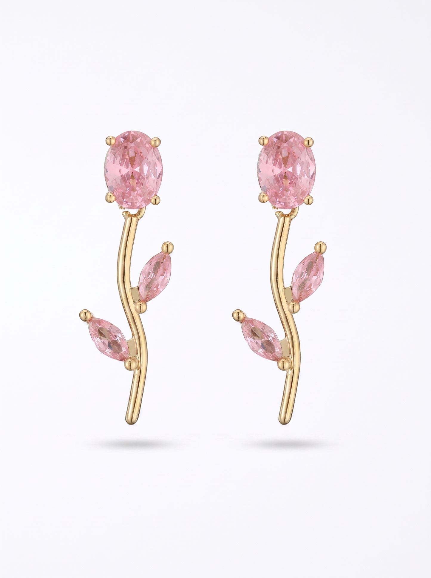 The Branch Earrings - Blush Pink