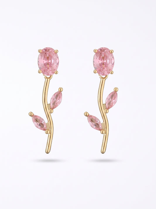 The Branch Earrings - Blush Pink