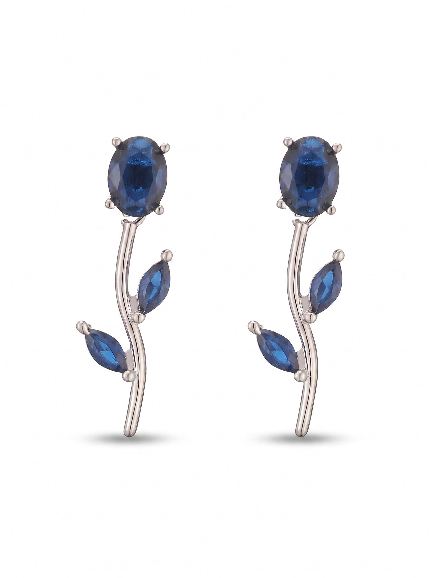 The Branch Earrings - Cobalt Blue