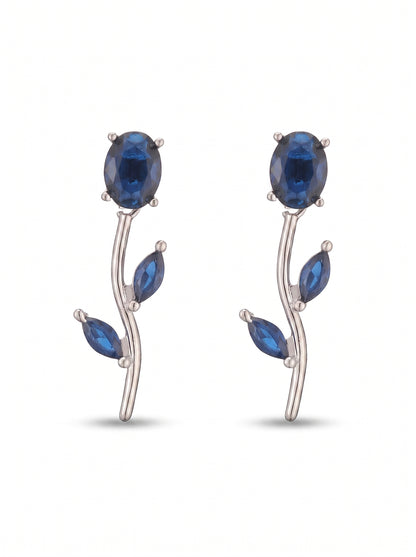 The Branch Earrings - Cobalt Blue