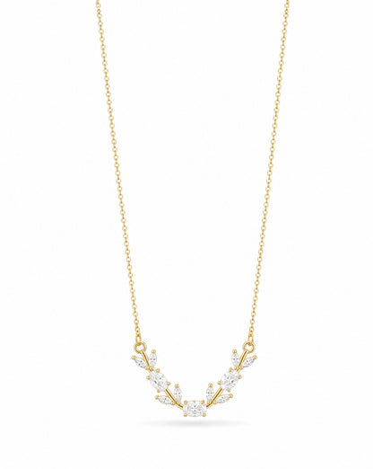 The Branch Necklace - Clear White