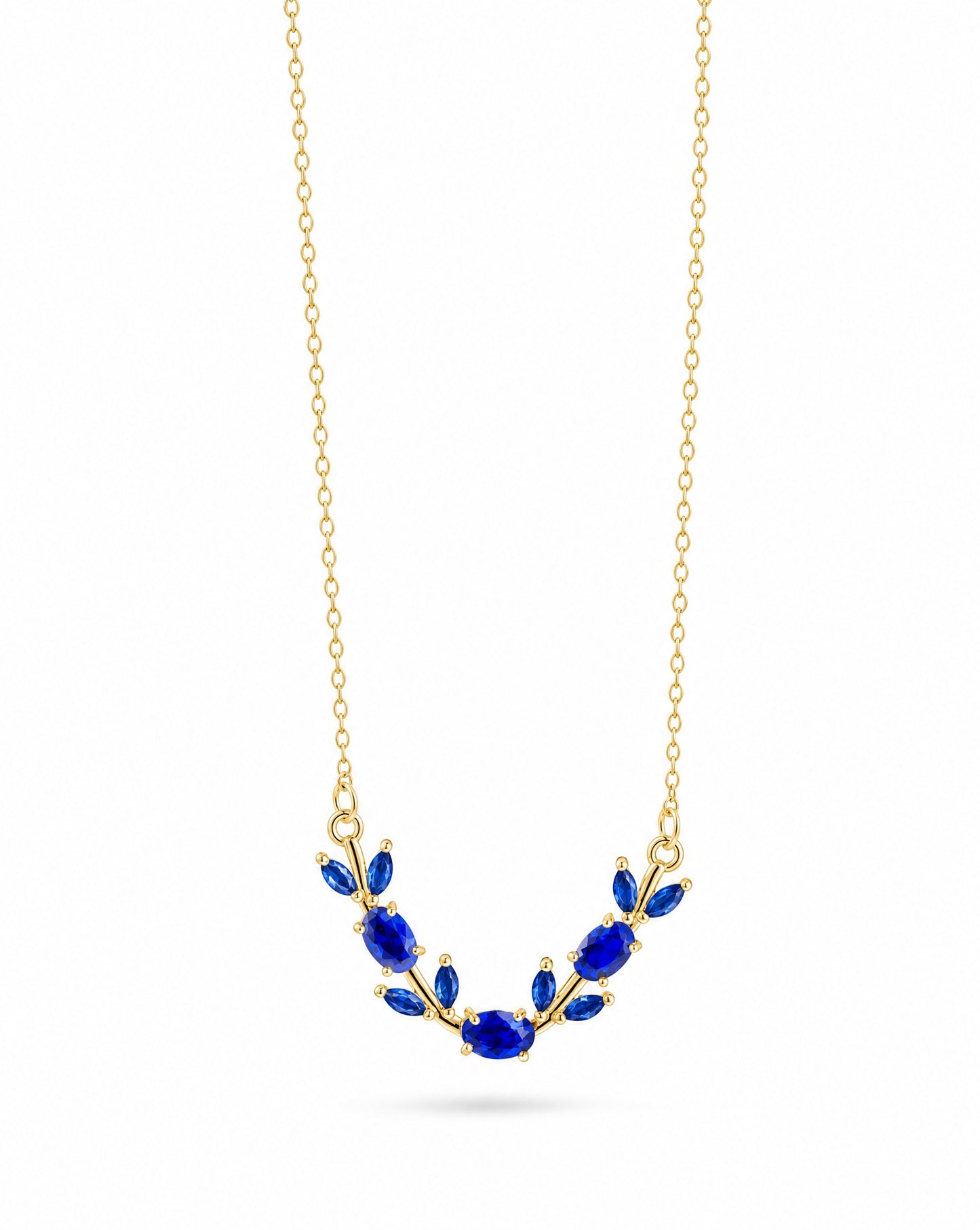 The Branch Necklace - Cobalt Blue
