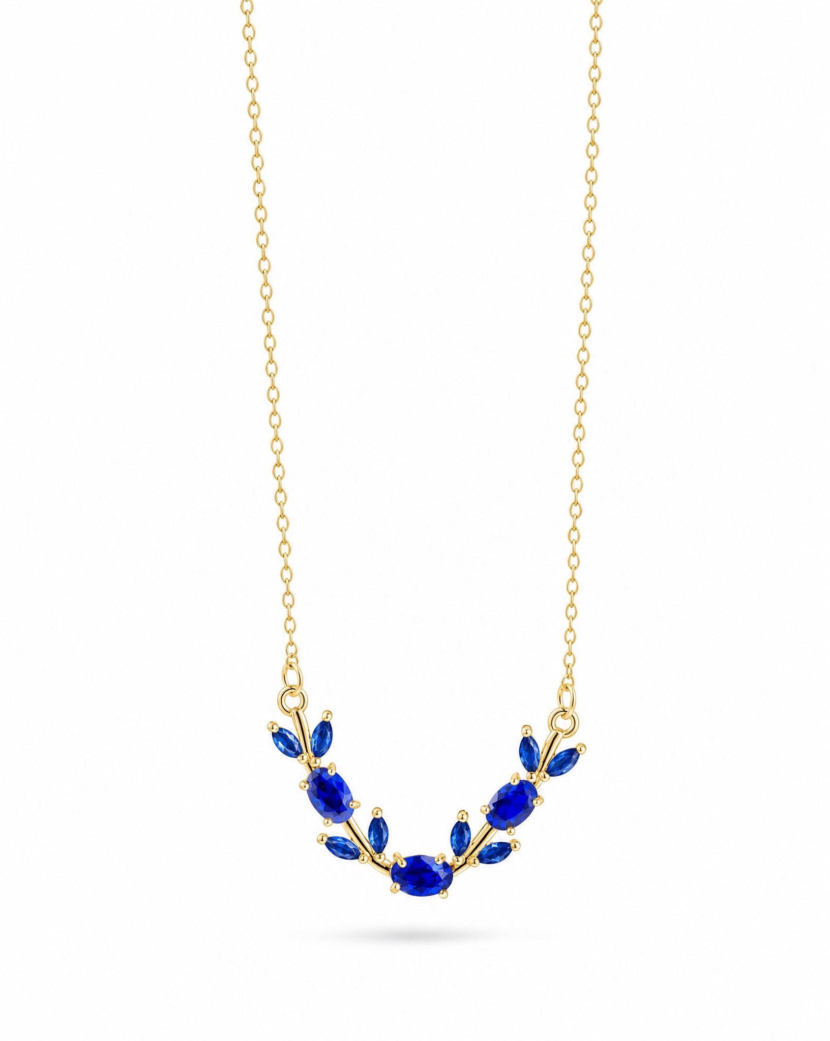 The Branch Necklace - Cobalt Blue