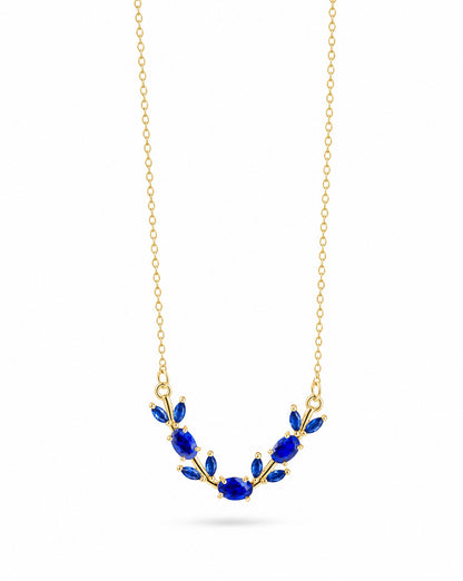 The Branch Necklace - Cobalt Blue
