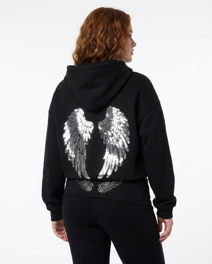 Angel Sequin Hoodie