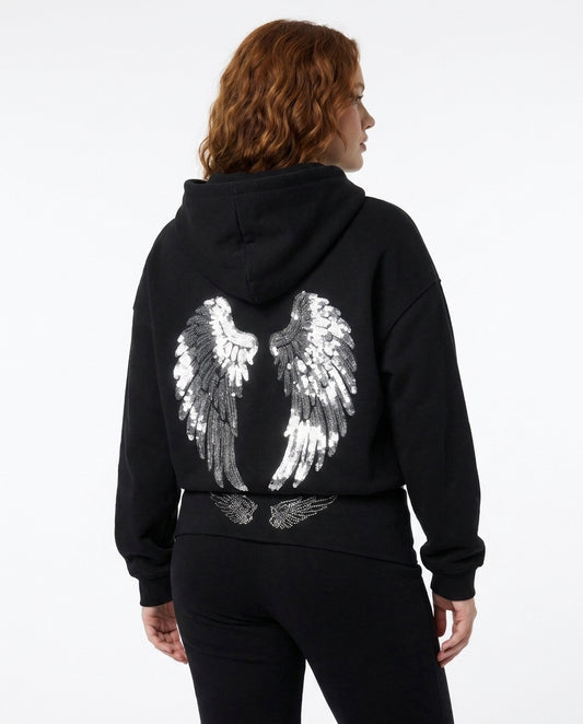 Angel Sequin Hoodie