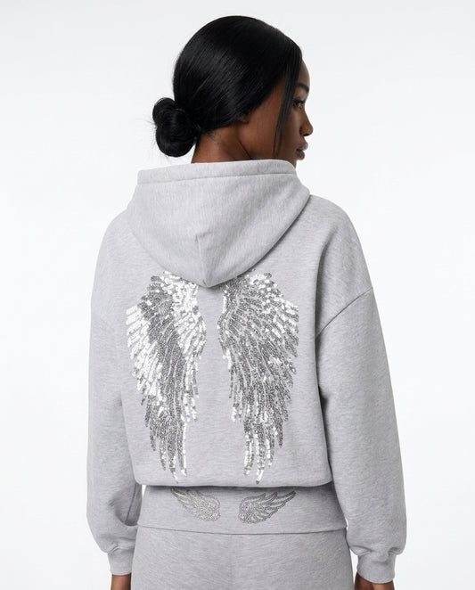 Angel Sequin Hoodie