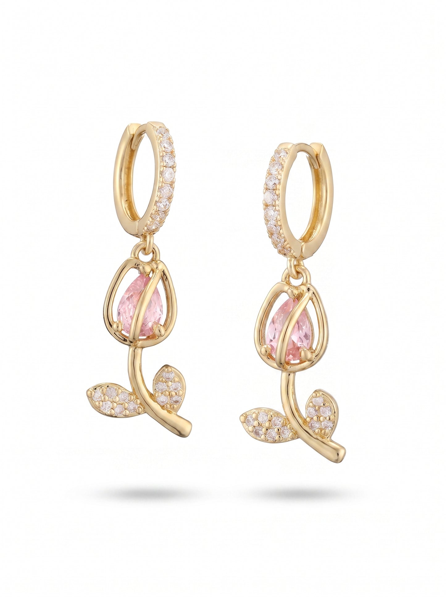 The Tulip Earrings - Blush Pink
