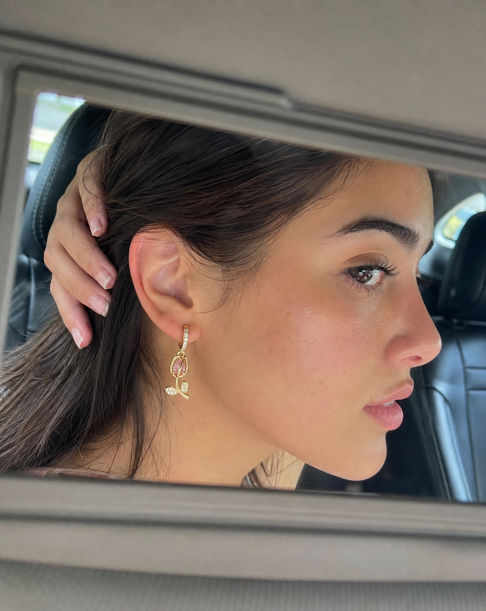 Tulip Earrings - lifestyle