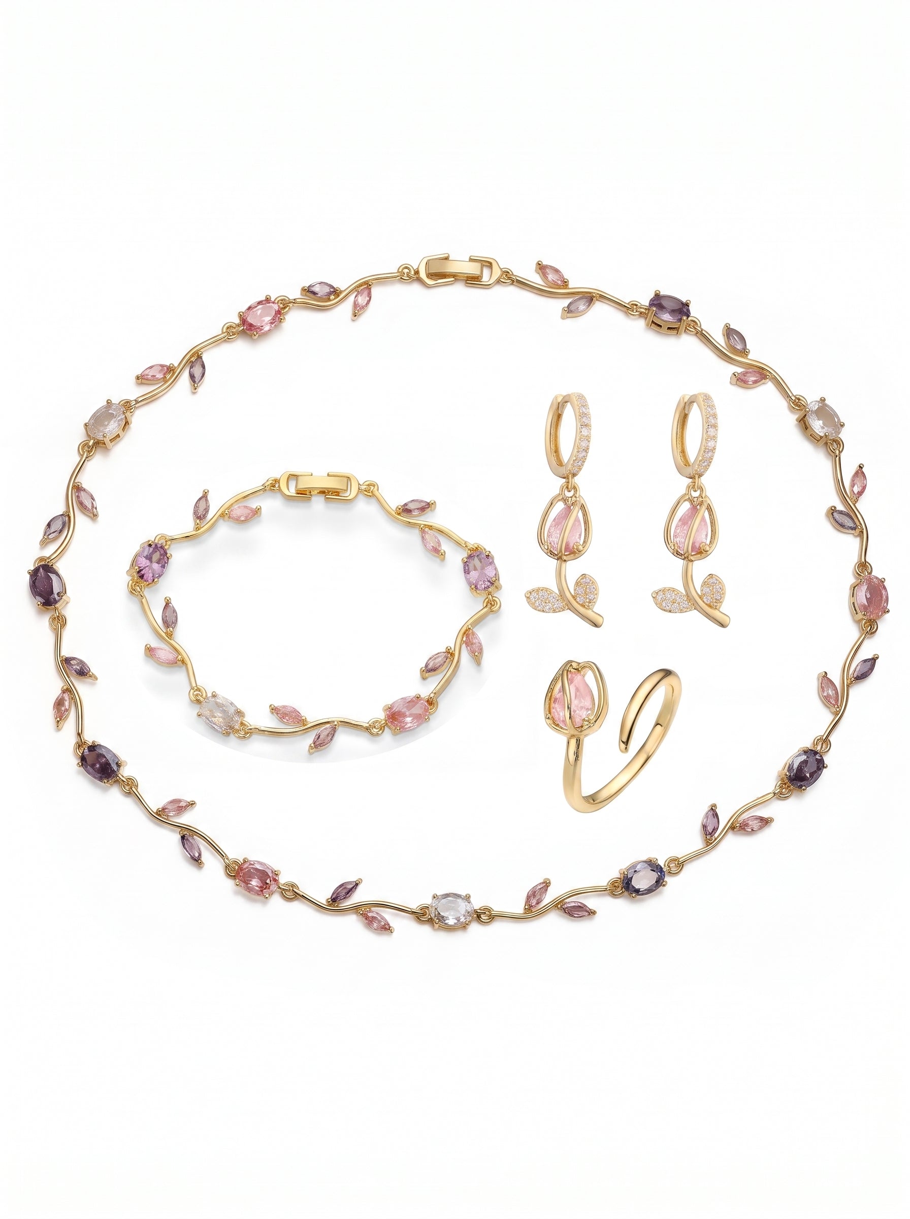 The Tulip Jewelry Set - Blush Mix