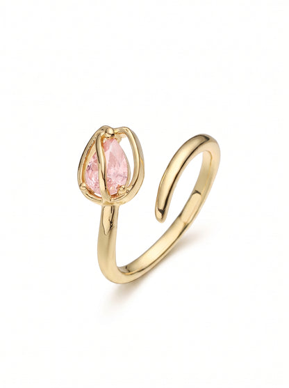 The Tulip Ring - Blush Pink