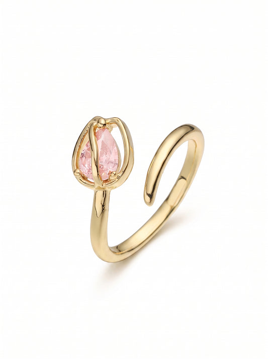 The Tulip Ring - Blush Pink