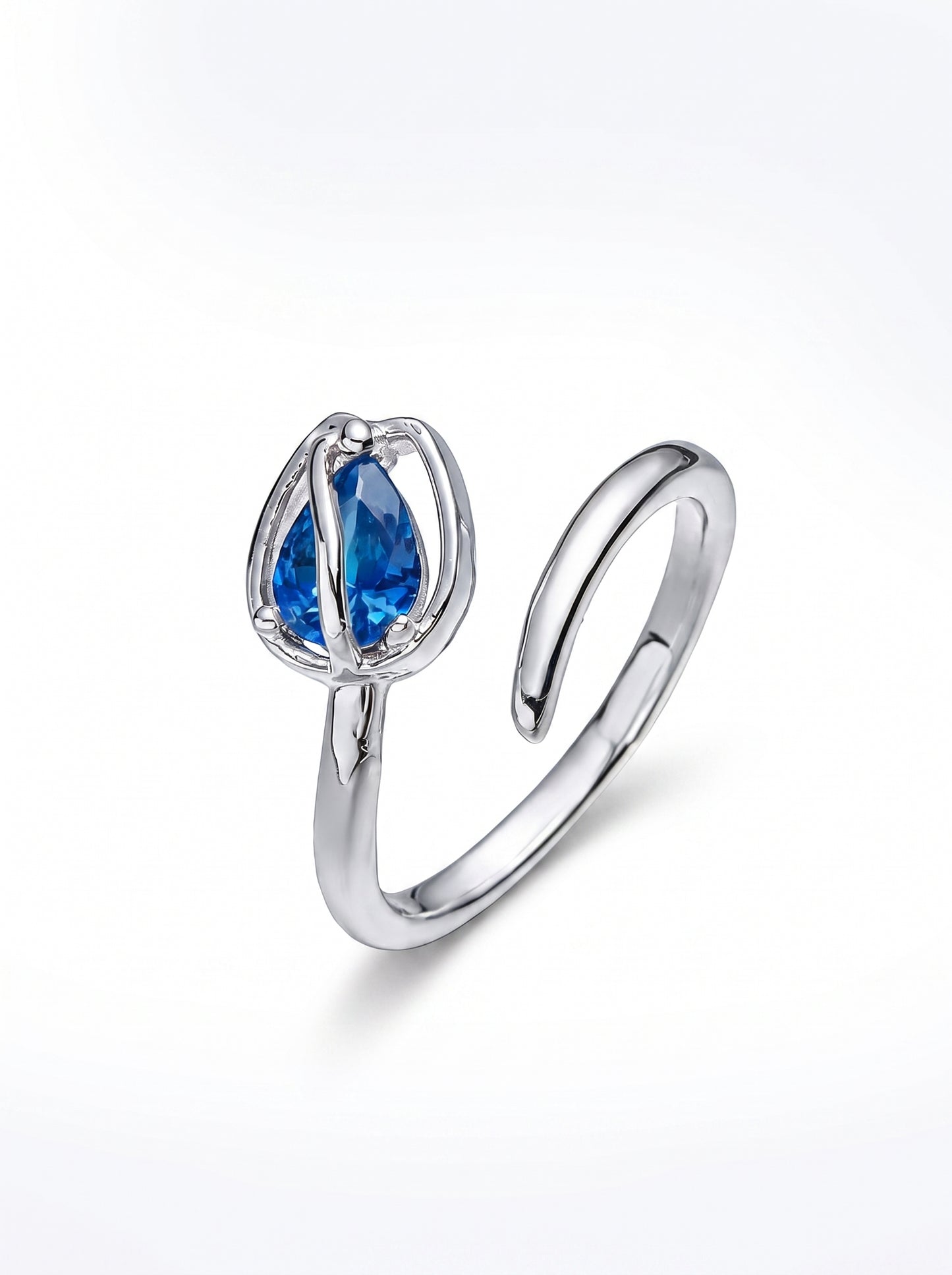 The Tulip Ring - Cobalt Blue